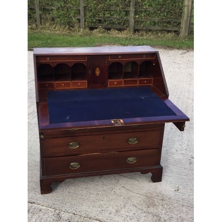 Georgianischer englischer Landhaus Sekretär Mahagoni antik 18 Jh