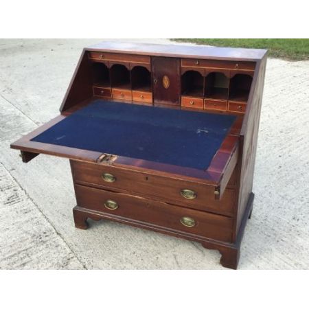 Georgianischer englischer Landhaus Sekretär Mahagoni antik 18 Jh