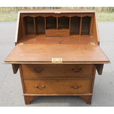 Edwardianischer antiker Sekretär Eiche englisch ca 1900