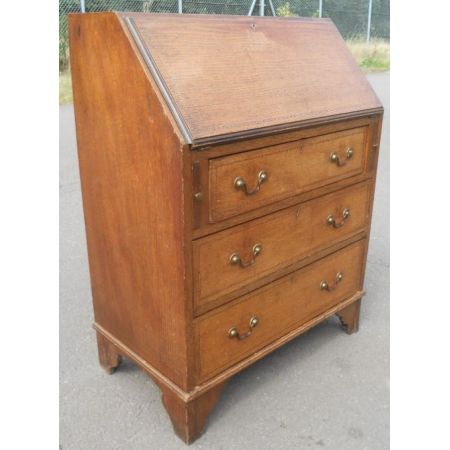 Edwardianischer antiker Sekretär Eiche englisch ca 1900