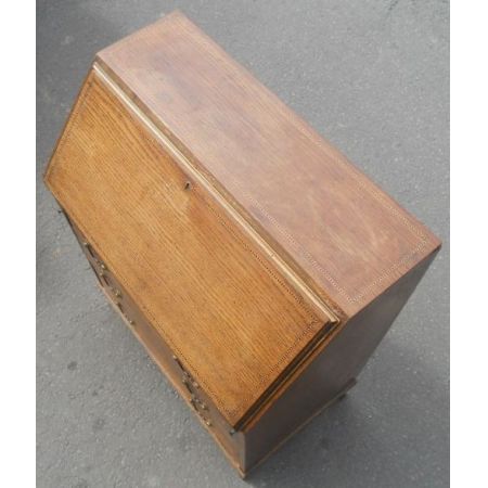 Edwardianischer antiker Sekretär Eiche englisch ca 1900