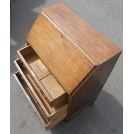 Edwardianischer antiker Sekretär Eiche englisch ca 1900