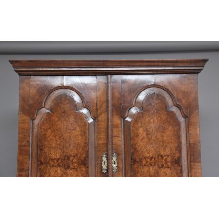 Antiker Aufsatzsekretär Nussbaum Bureau Bookcase englisch ca 1920