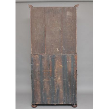 Antiker Aufsatzsekretär Nussbaum Bureau Bookcase englisch ca 1920