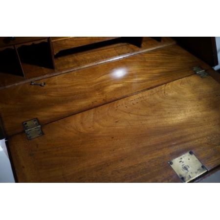 Georgianischer Mahagoni Aufsatzsekretär Bureau Bookcase antik ca 1800