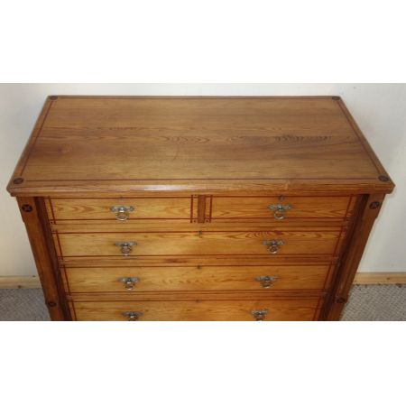 Arts & Crafts Kommode Kiefer Weichholz antik viktorianisch ca 1880