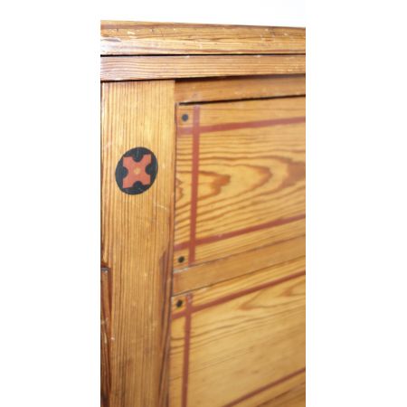 Arts & Crafts Kommode Kiefer Weichholz antik viktorianisch ca 1880
