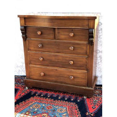 Viktorianische Kommode Mahagoni original antik ca 1850
