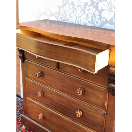 Viktorianische Kommode Mahagoni original antik ca 1850