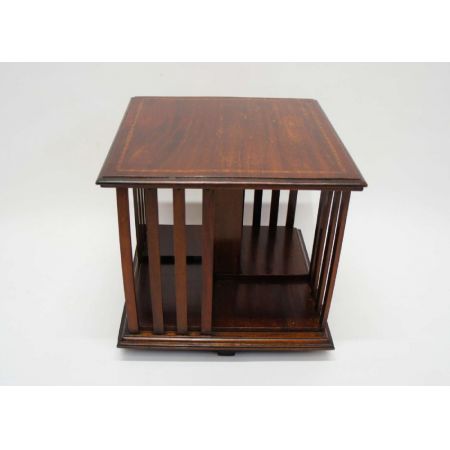 Edwardianisches Mahagoni Bücherregal Revolving Bookcase antik ca 1890