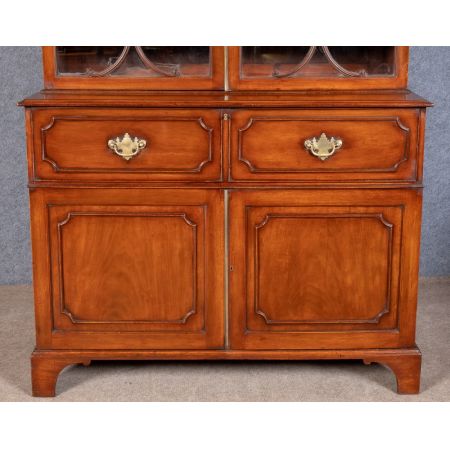 Georgianisches Mahagoni Bureau Bookcase Aufsatzsekretär original antik ca 1820