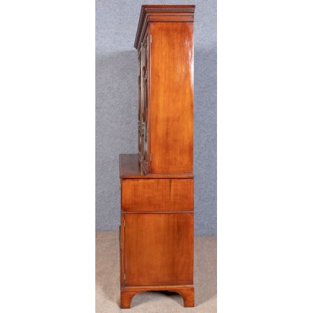 Georgianisches Mahagoni Bureau Bookcase Aufsatzsekretär original antik ca 1820