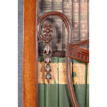 Georgianisches Mahagoni Bureau Bookcase Aufsatzsekretär original antik ca 1820