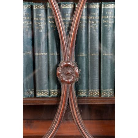 Georgianisches Mahagoni Bureau Bookcase Aufsatzsekretär original antik ca 1820