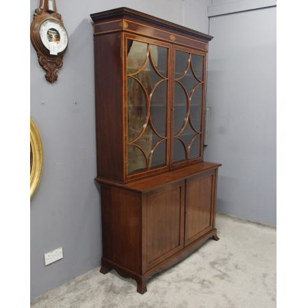 Georgianischer Mahagoni Bücherschrank antik englisch ca 1880