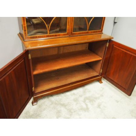 Georgianischer Mahagoni Bücherschrank antik englisch ca 1880