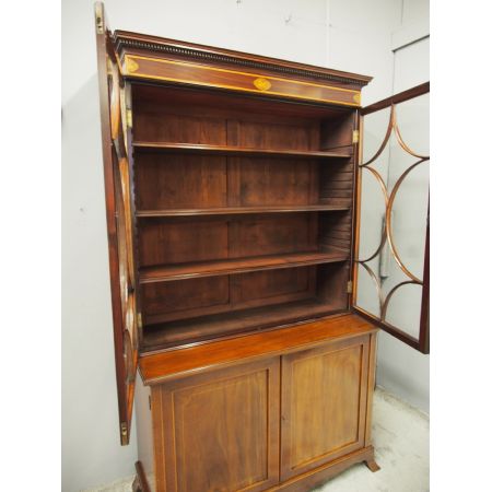 Georgianischer Mahagoni Bücherschrank antik englisch ca 1880