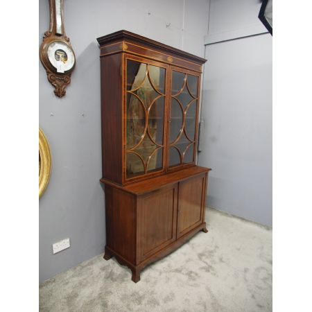 Georgianischer Mahagoni Bücherschrank antik englisch ca 1880