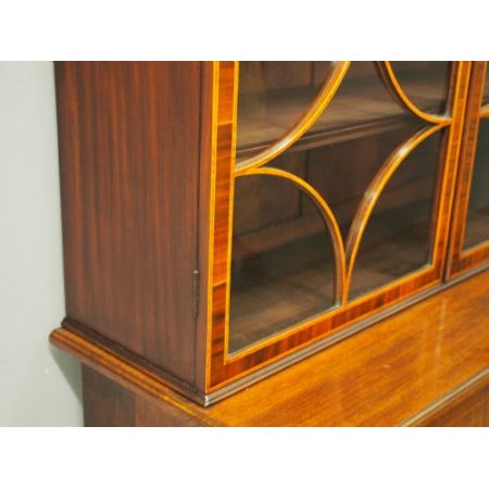 Georgianischer Mahagoni Bücherschrank antik englisch ca 1880