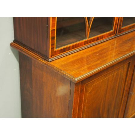 Georgianischer Mahagoni Bücherschrank antik englisch ca 1880