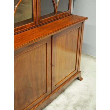 Georgianischer Mahagoni Bücherschrank antik englisch ca 1880