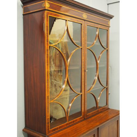 Georgianischer Mahagoni Bücherschrank antik englisch ca 1880