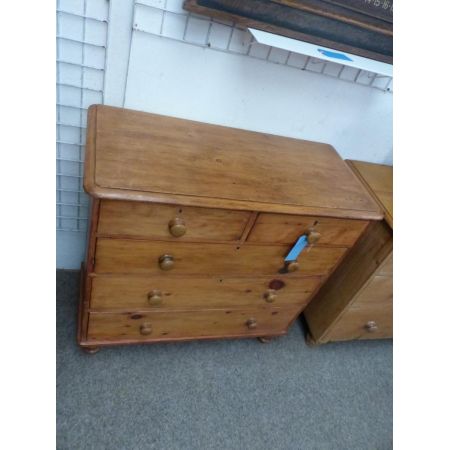 Antike englische Kiefern Kommode Weichholz ca 1900