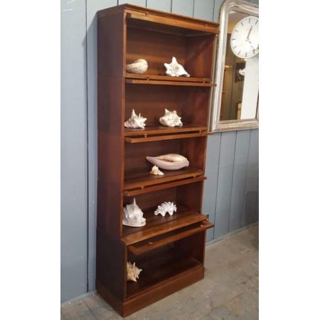 Antike Massivholz Vitrine Bücherschrank englisch ca 1930