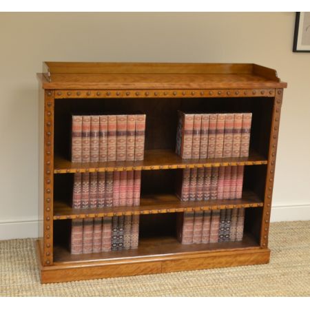Viktorianisches antikes Bücherregal Birke englisch ca 1880