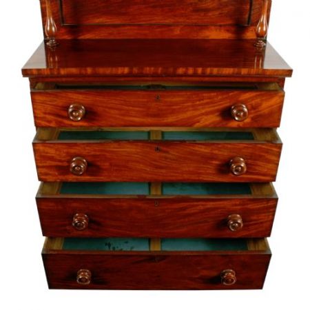 Viktorianische antike Mahagoni Kommode britisch ca 1860