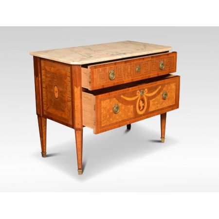 Französische Massivholz Kommode Intarsien original antik ca 1910