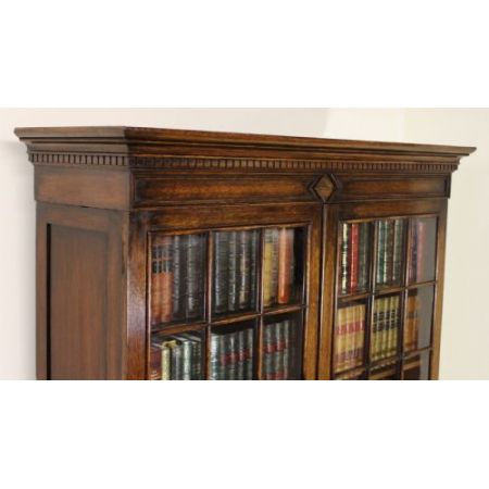 Antiker Eichen Bücherschrank original englisch ca 1900