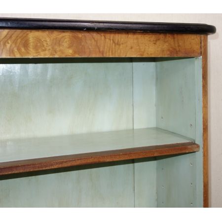 Antikes Nussbaum Art Deco Bücherregal original englisch ca 1930