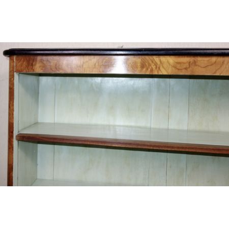 Antikes Nussbaum Art Deco Bücherregal original englisch ca 1930