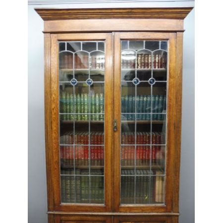 Arts & Crafts Bücherschrank Eiche original antik ca 1910