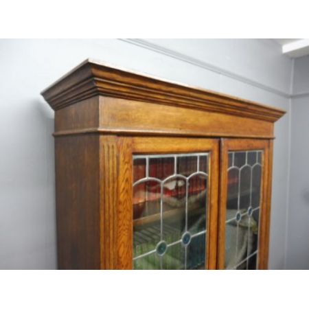 Arts & Crafts Bücherschrank Eiche original antik ca 1910