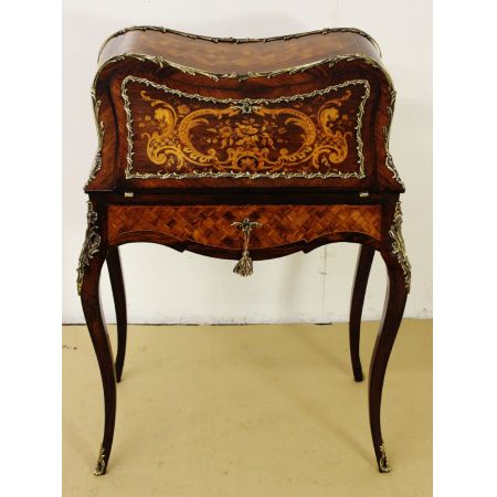 Französischer Palisander Sekretär original antik ca 1880