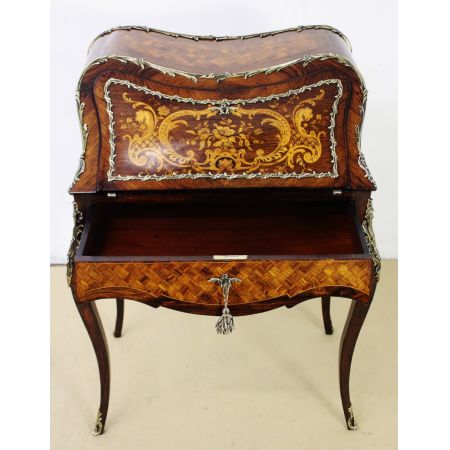 Französischer Palisander Sekretär original antik ca 1880