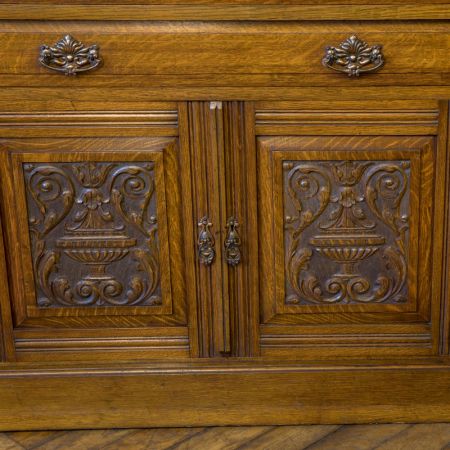 Edwardianischer Eichen Bücherschrank antik englisch ca 1890