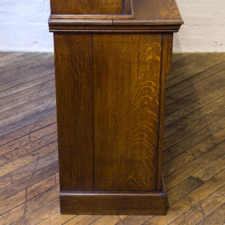 Edwardianischer Eichen Bücherschrank antik englisch ca 1890