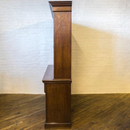 Edwardianischer Eichen Bücherschrank antik englisch ca 1890