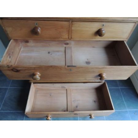 Antike viktorianische Weichholz Kommode Kiefer englisch ca 1890
