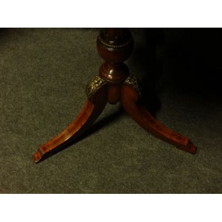 Viktorianischer antiker Beistelltisch Ebenholz Nussbaum Amboyna ca 1880