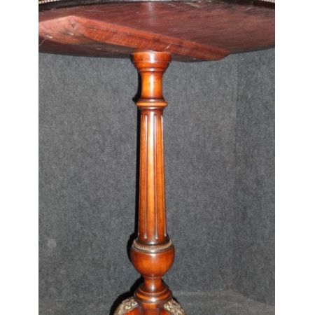 Viktorianischer antiker Beistelltisch Ebenholz Nussbaum Amboyna ca 1880