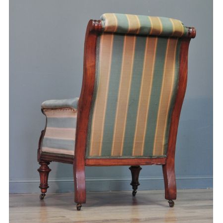 Viktorianischer antiker Sessel Nussbaum Polstersessel englisch ca 1880