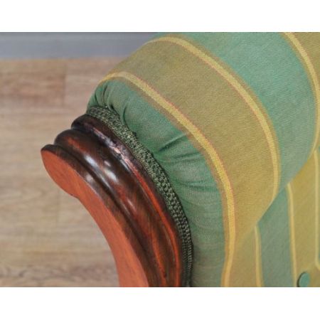 Viktorianischer antiker Sessel Nussbaum Polstersessel englisch ca 1880