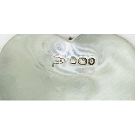 Viktorianische Silber Dose original antik Walker & Hall 1894