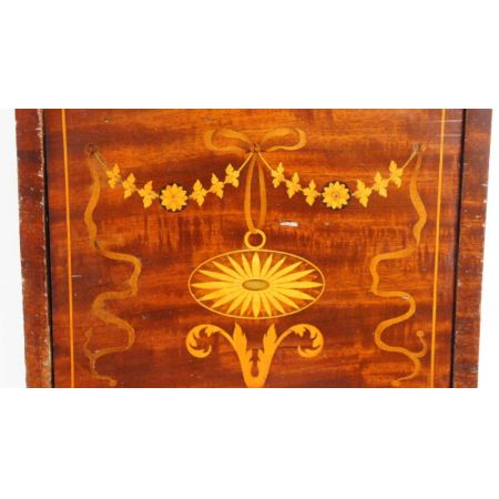 Edwardianische Kohlebox Kohlebehälter Mahagoni antik ca 1890