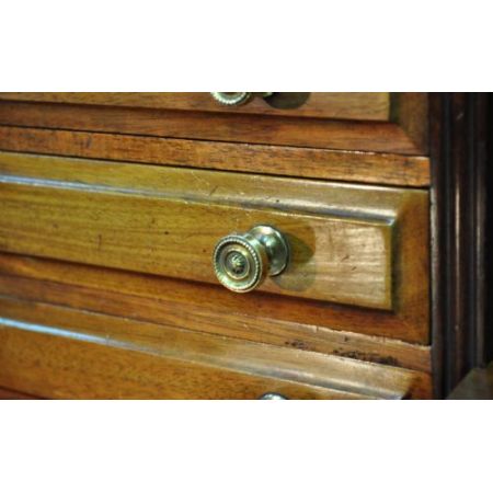 Edwardianischer antiker Mahagoni Schreibtisch englisch ca 1900