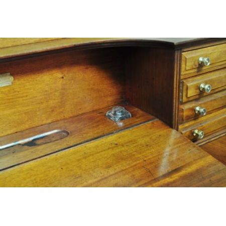 Edwardianischer antiker Mahagoni Schreibtisch englisch ca 1900